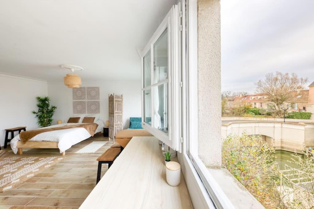 Studio Vue Direct Sur Le Port De Cergy, Parking Prive Gratuit 外观 照片